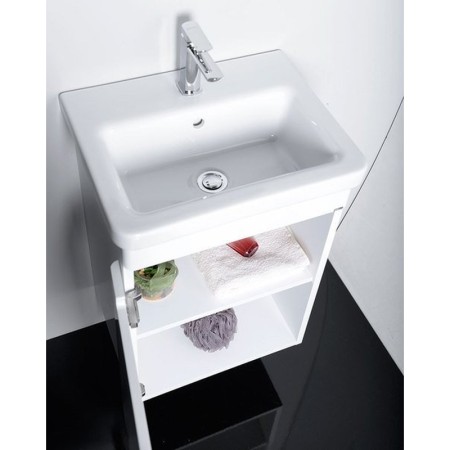 Sapho ELLA szafka umywalkowa 46.5x65x38.5cm drzwiczki lewa biała EL055-3030