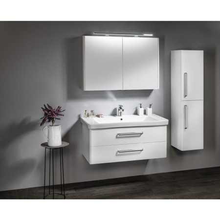 Sapho THEIA szafka umywalkowa 1014x43.5x442cm 2 szuflady biała TH105-3030