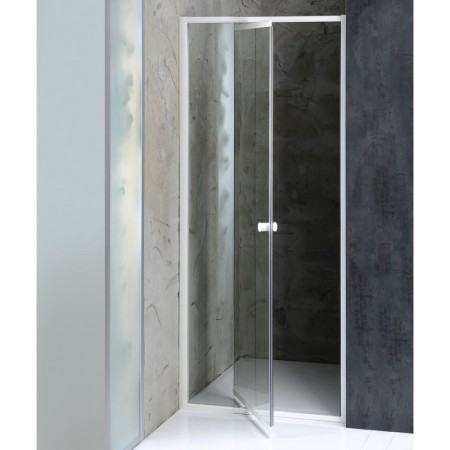 Aqualine AMICO drzwi prysznicowe zawiasowe 740-820x1850mm szkło czyste G70