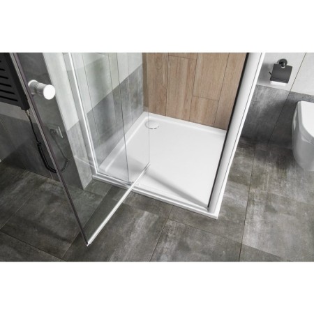Aqualine AMICO drzwi prysznicowe zawiasowe 740-820x1850mm szkło czyste G70