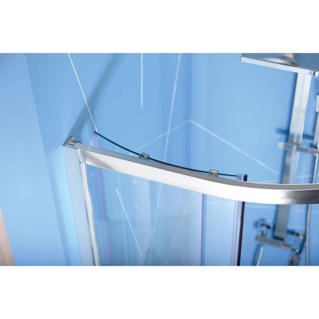 Polysan EASY LINE kabina prysznicowa półokrągła 800x800mm L/R szkło czyste EL2515