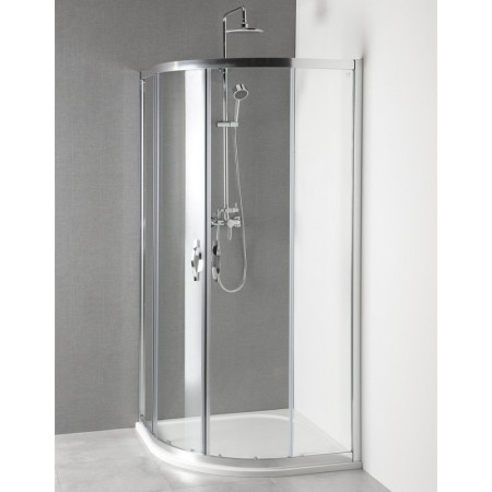 Gelco PROMOCJA kabina prysznicowa półokrągła 900x900x1900mm szkło czyste AG4290