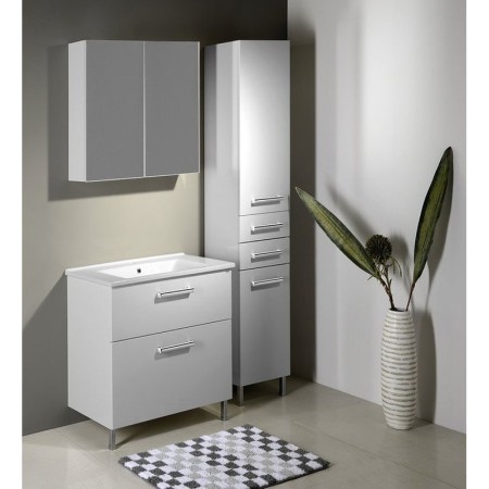 Aqualine VEGA szafka umywalkowa 62x72.6x43.6cm 2 szuflady biała VG063