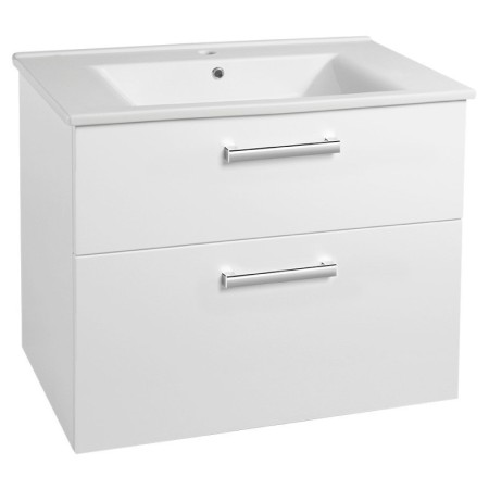 Aqualine VEGA szafka umywalkowa 82x67.6x43.6cm 2 szuflady biała VG083