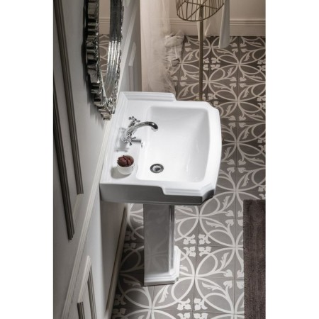 Aqualine ANTIK umywalka ceramiczna 58x47 cm biały AK102