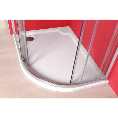 Gelco RIVA brodzik prysznicowy kompozytowy półokrągły 120x90 cm lewy GR12090L