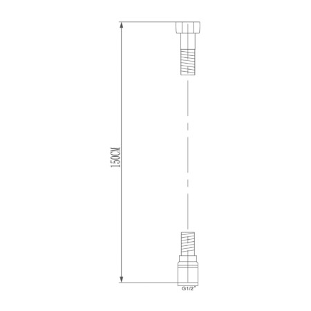 Sapho SOFTFLEX wąż prysznicowy plastikowy gładki 150cm srebrny/chrom 1208-11