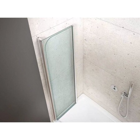 Aqualine WILA parawan wannowy 900x1400 mm składany chrom szkło czyste AQ5742