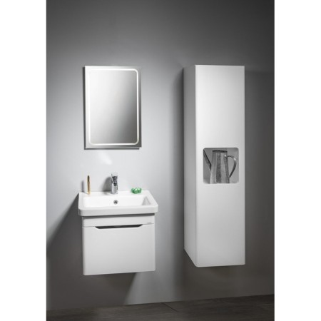 Sapho ELLA Szafka wysoka 35x140x30cm 1 drzwiczki lewa/prawa biała EL350-3030