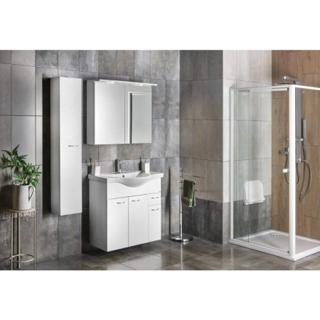 Aqualine KERAMIA FRESH szafka umywalkowa 74.5x74x347cm biała 50082A