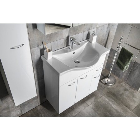 Aqualine KERAMIA FRESH szafka umywalkowa 74.5x74x347cm biała 50082A