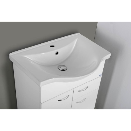 Aqualine KERAMIA FRESH szafka umywalkowa 1 szuflada 60.6x74x34cm biała 50064A