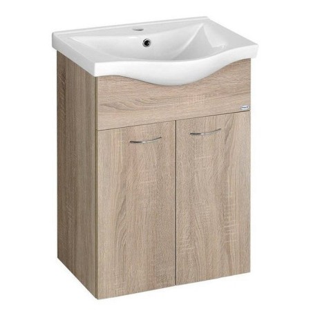 Aqualine KERAMIA FRESH szafka umywalkowa 511x74x34cm dąb platin 50058