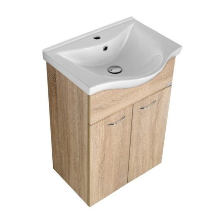 Aqualine KERAMIA FRESH szafka umywalkowa 511x74x34cm dąb platin 50058