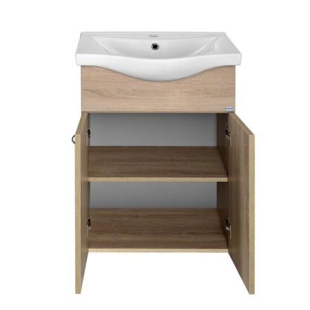 Aqualine KERAMIA FRESH szafka umywalkowa 511x74x34cm dąb platin 50058
