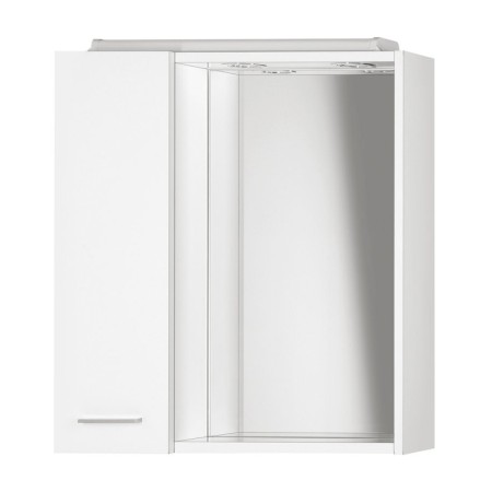 Aqualine ZOJA/KERAMIA FRESH szafka z lustremm i oświetleniem LED 60x60x14cm lewa biały 45021