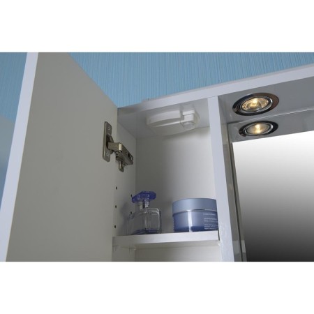 Aqualine ZOJA/KERAMIA FRESH szafka z lustremm i oświetleniem LED 60x60x14cm lewa biały 45021