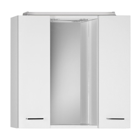 Aqualine ZOJA/KERAMIA FRESH szafka z lustrem i oświetleniem LED 70x60x14cm biały 45025