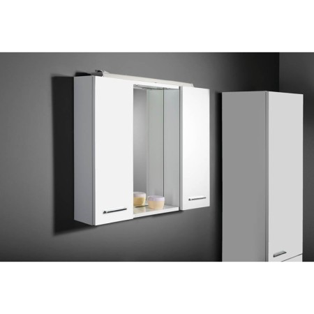 Aqualine ZOJA/KERAMIA FRESH szafka z lustrem i oświetleniem LED 70x60x14cm biały 45025