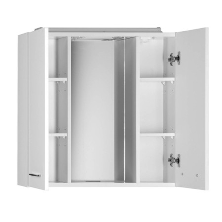 Aqualine ZOJA/KERAMIA FRESH szafka z lustrem i oświetleniem LED 70x60x14cm biały 45025