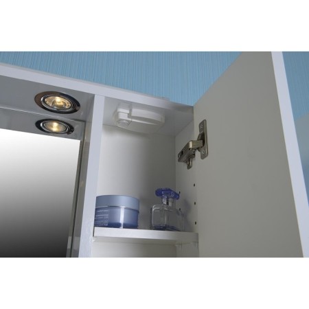 Aqualine ZOJA/KERAMIA FRESH szafka z lustrem i oświetleniem LED 70x60x14cm biały 45025