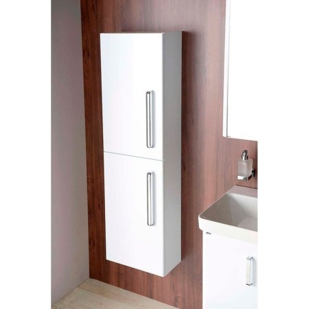 Sapho THEIA Szafka wysoka 40x138x20cm 2 drzwiczki lewa/prawa biała TH400-3030