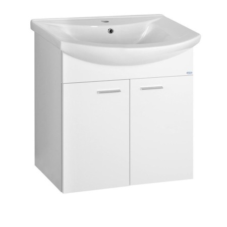 Aqualine ZOJA szafka umywalkowa 61.5x74x32.5cm biała 51063