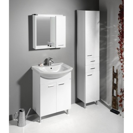 Aqualine ZOJA szafka umywalkowa 61.5x74x32.5cm biała 51063