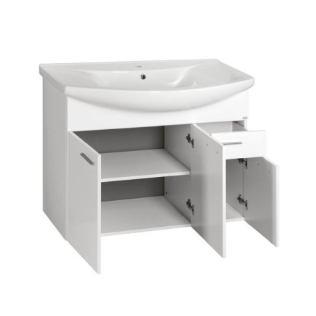 Aqualine ZOJA szafka umywalkowa 93x74x34cm biała 51094A