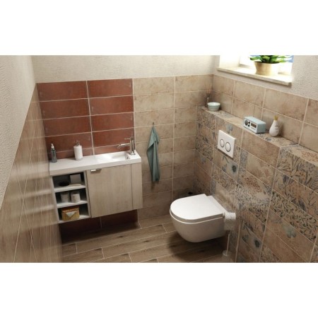 Sapho LATUS VI szafka umywalkowa 50x50x22 cm prawa sosna rustykalna LT610-1616