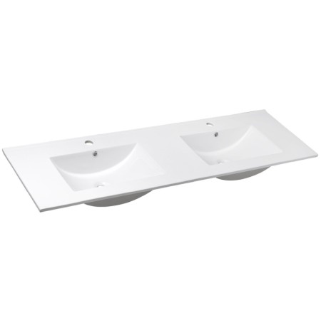 Sapho SLIM Podwójna umywalka meblowa 150x46cm biały 1601-150