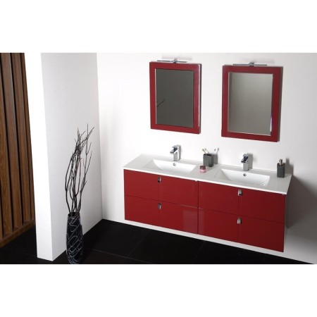Sapho SLIM Podwójna umywalka meblowa 150x46cm biały 1601-150