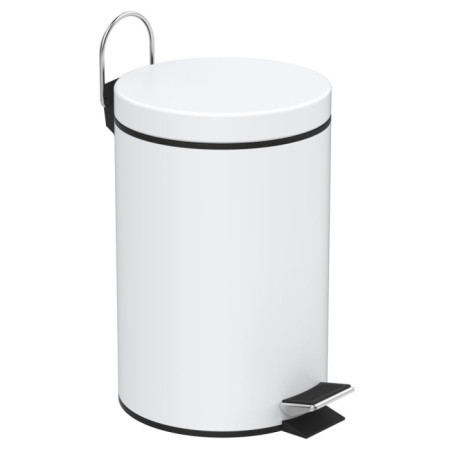 Aqualine SIMPLE LINE kosz na śmieci 3 litry biały 28103
