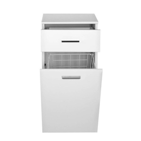 Aqualine ZOJA/KERAMIA FRESH szafka dolna z koszem na bieliznę 35x78x29cm biała 50261
