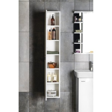 Aqualine ZOJA/KERAMIA FRESH szafka wysoka 25x140x20cm biała 51125