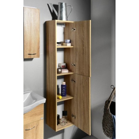 Aqualine ZOJA/KERAMIA FRESH szafka wysoka 30x140x20cm dąb platin 51157