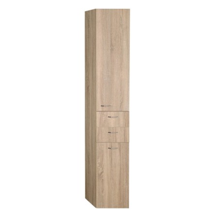 Aqualine ZOJA/KERAMIA FRESH szafka wysoka z koszem na bieliznę 35x184x29cm lewa dąb platin 51232