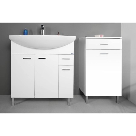 Aqualine ZOJA/KERAMIA FRESH szafka dolna z koszem 50x78x29cm biała 51310