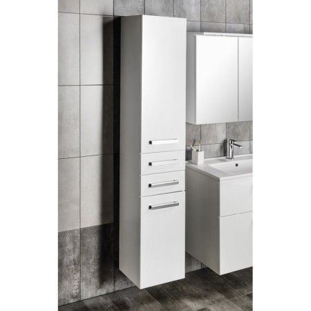 Aqualine VEGA Szafka wysoka 35x184x31cm biała VG185