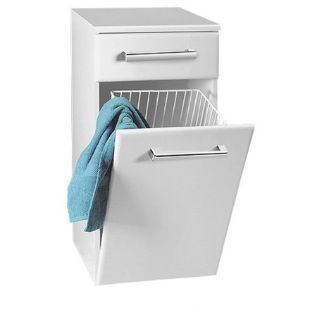 Aqualine VEGA szafka dolna z koszem na bieliznę 40x78x31cm biała VG078