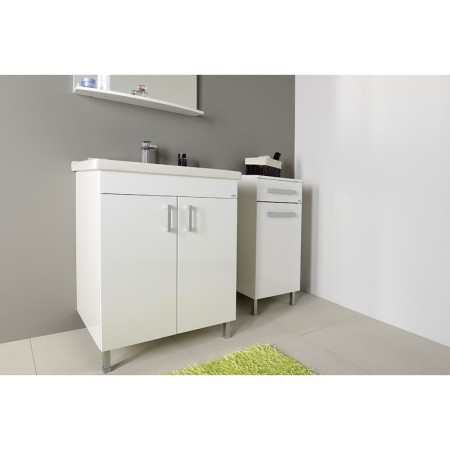 Aqualine VEGA szafka dolna z koszem na bieliznę 40x78x31cm biała VG078