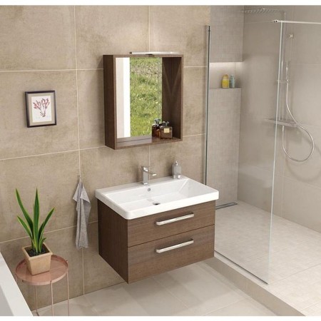 Sapho THEIA Szafka umywalkowa 75.6x50x442cm 2 szuflady sosna rustykalna TH080-1616
