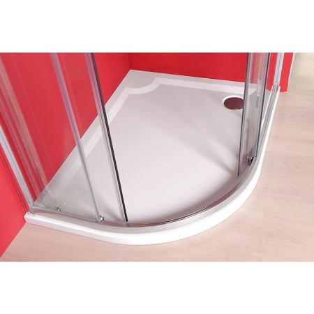 Gelco RIVA brodzik prysznicowy kompozytowy półokrągły 100x80cm prawy GR10080R