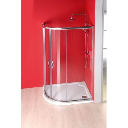 Gelco RIVA brodzik prysznicowy kompozytowy półokrągły 100x80cm prawy GR10080R