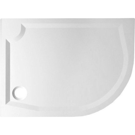 Gelco RIVA brodzik prysznicowy kompozytowy półokrągły 100x80cm lewy GR10080L
