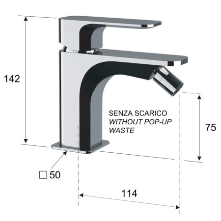 Sapho Spy bateria bidetowa biała PY03/14