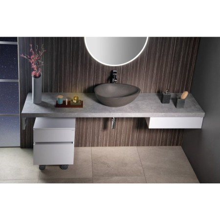 Sapho AVICE szafka na kółkach 2 szuflady 45x57x48.5cm biały AV063-3030