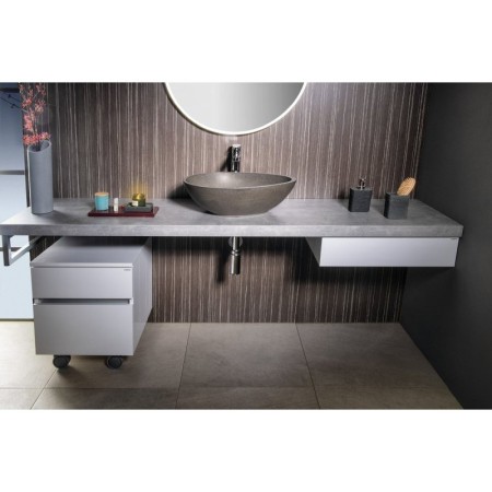 Sapho AVICE szafka na kółkach 2 szuflady 45x57x48.5cm biały AV063-3030