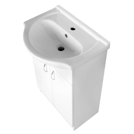 Aqualine SIMPLEX ECO 55 szafka podumywalkowa z umywalką 53x83.5x307cm SIME550
