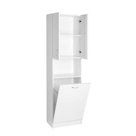 Aqualine SIMPLEX ECO szafka wysoka z koszem na bieliznę 50x180x30cm SIME510